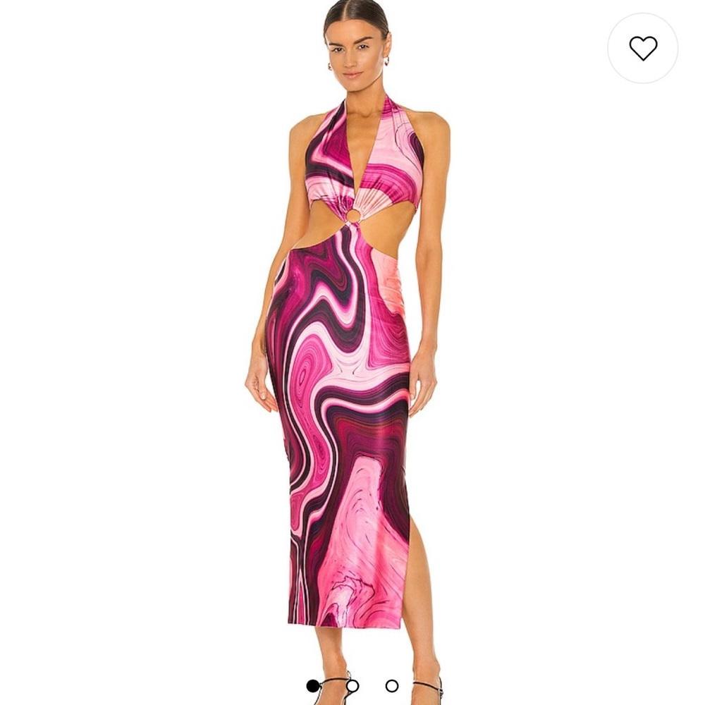 Farai London Gaia Long Dress in Purple